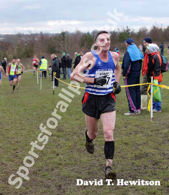 John Connery (Bingley) wins the 50-54 age group, BMAF Cross Country, Herrington, Sunderland.